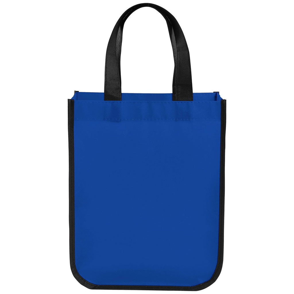 Bullet Royal Blue Small Laminated Shopper Tote