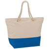 Bullet Process Blue Zippered 12oz Cotton Canvas Rope Tote
