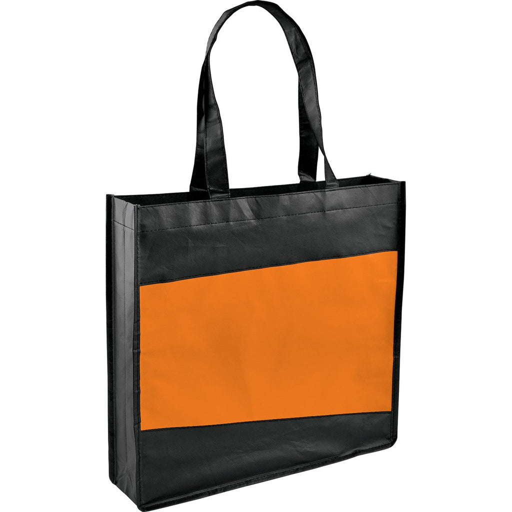 Bullet Orange Laminated Non-Woven Convention Tote