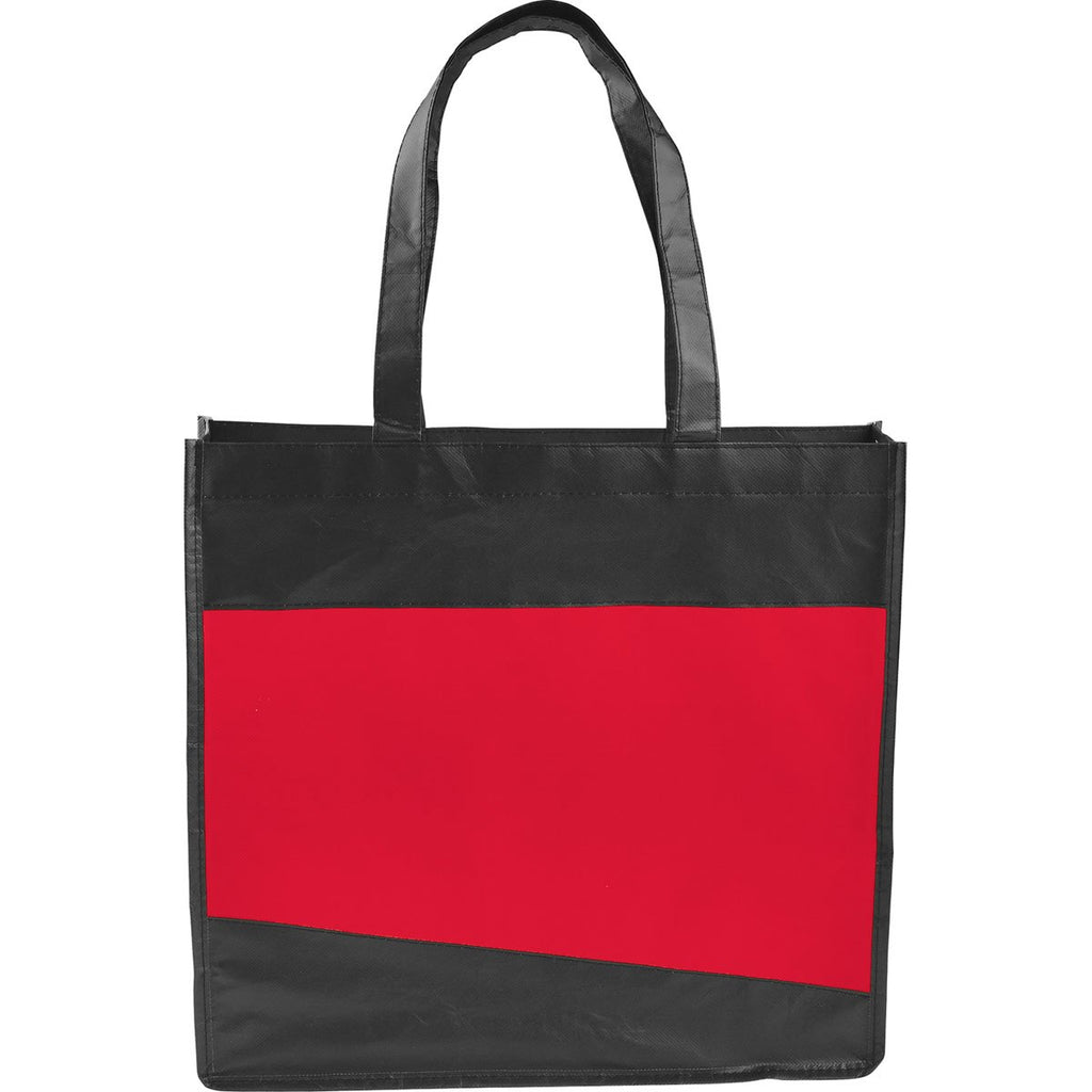 Bullet Red Laminated Non-Woven Convention Tote