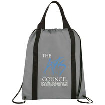 Bullet Grey Grab Non-Woven Drawstring Bag