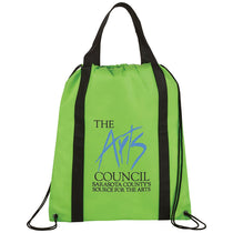 Bullet Lime Green Grab Non-Woven Drawstring Bag