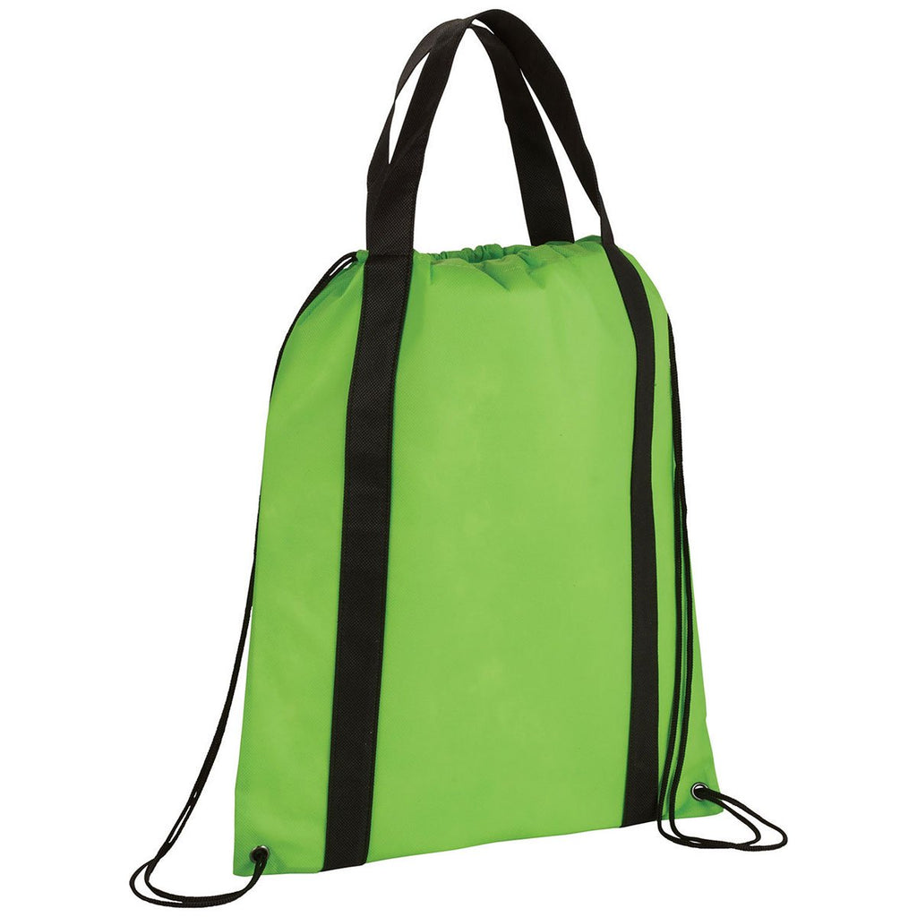 Bullet Lime Green Grab Non-Woven Drawstring Bag