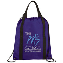 Bullet Purple Grab Non-Woven Drawstring Bag