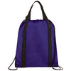 Bullet Purple Grab Non-Woven Drawstring Bag