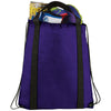 Bullet Purple Grab Non-Woven Drawstring Bag