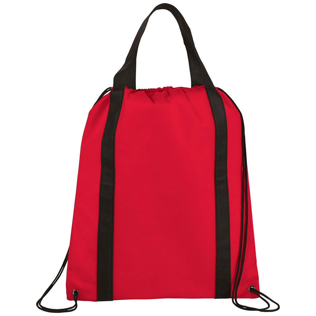 Bullet Red Grab Non-Woven Drawstring Bag
