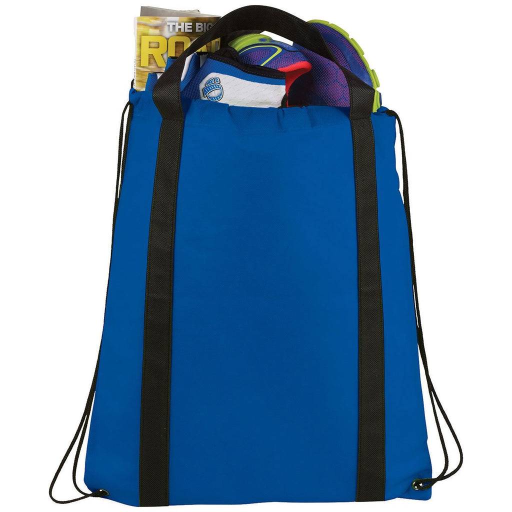 Bullet Royal Blue Grab Non-Woven Drawstring Bag