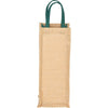 Bullet Hunter Green Jute Single Bottom Wine Tote