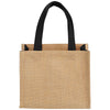 Bullet Black Mini Jute Gift Tote