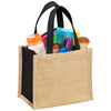 Bullet Black Mini Jute Gift Tote
