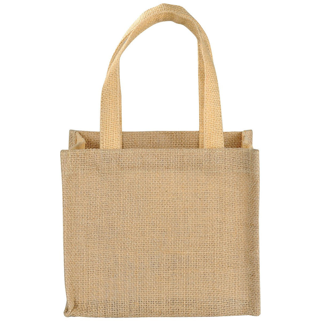Bullet Cream Mini Jute Gift Tote