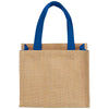 Bullet Royal Blue Mini Jute Gift Tote