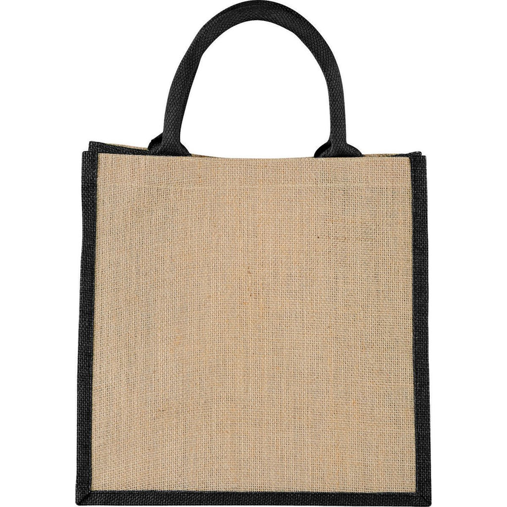 Bullet Black Medium Jute Gift Tote