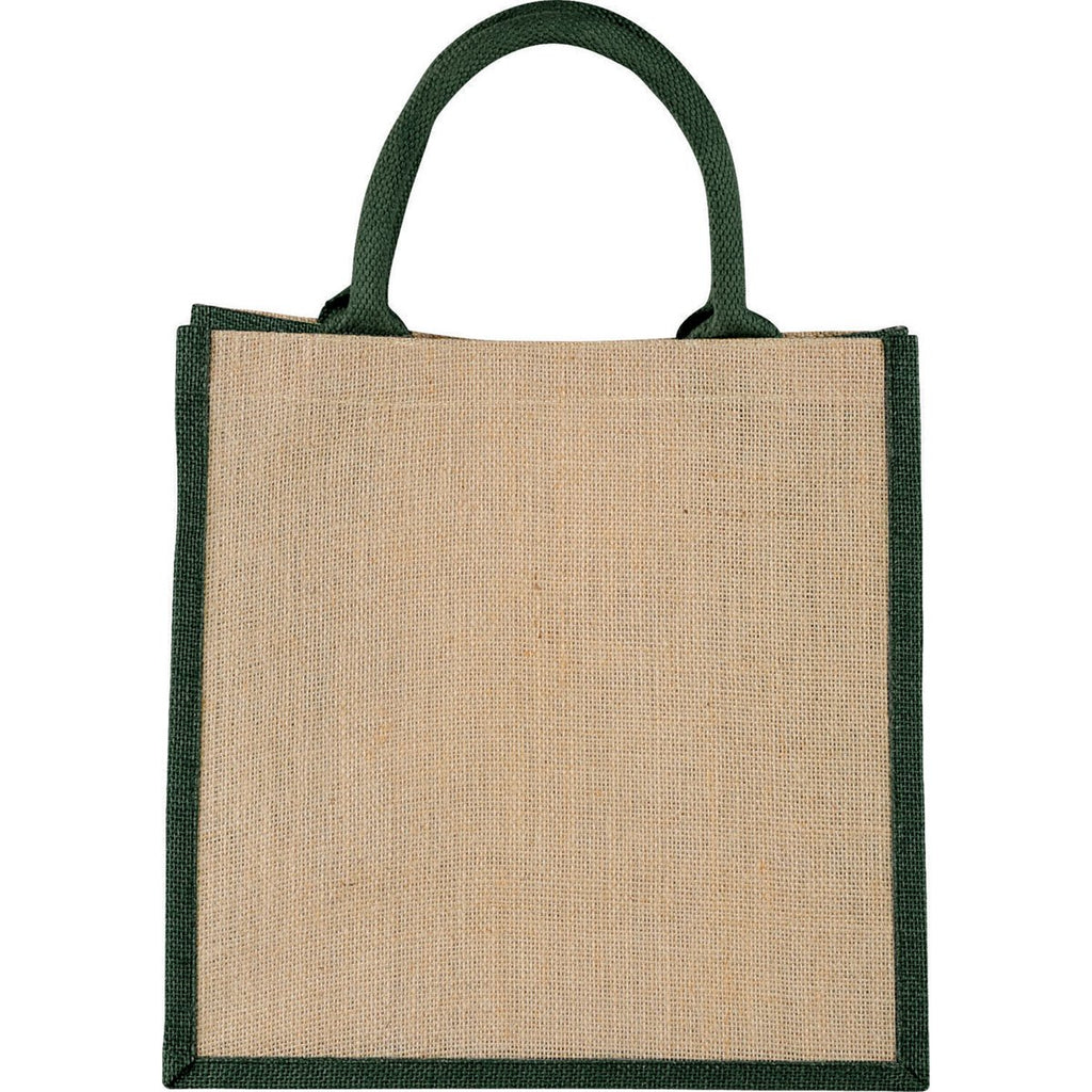 Bullet Hunter Green Medium Jute Gift Tote