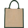 Bullet Hunter Green Medium Jute Gift Tote