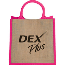 Bullet Magenta Medium Jute Gift Tote