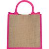Bullet Magenta Medium Jute Gift Tote