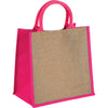 Bullet Magenta Medium Jute Gift Tote