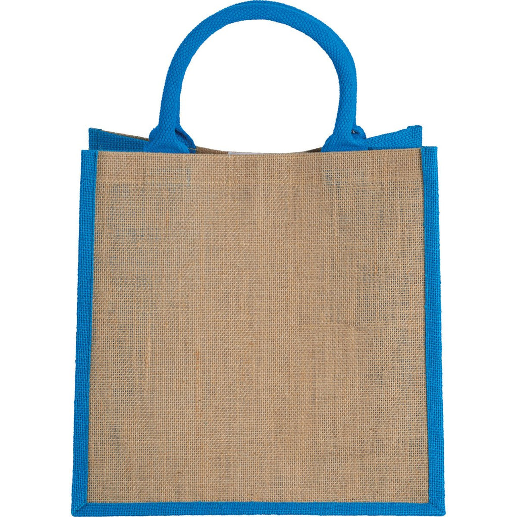 Bullet Process Blue Medium Jute Gift Tote