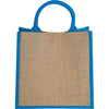 Bullet Process Blue Medium Jute Gift Tote