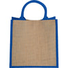 Bullet Royal Blue Medium Jute Gift Tote