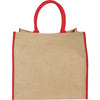 Bullet Red Large Jute Tote
