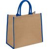 Bullet Royal Blue Large Jute Tote