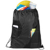 Bullet Black Zippered Mesh Drawstring Sportspack