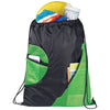 Bullet Lime Green Zippered Mesh Drawstring Sportspack