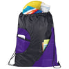 Bullet Purple Zippered Mesh Drawstring Sportspack