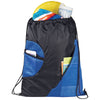 Bullet Royal Blue Zippered Mesh Drawstring Sportspack