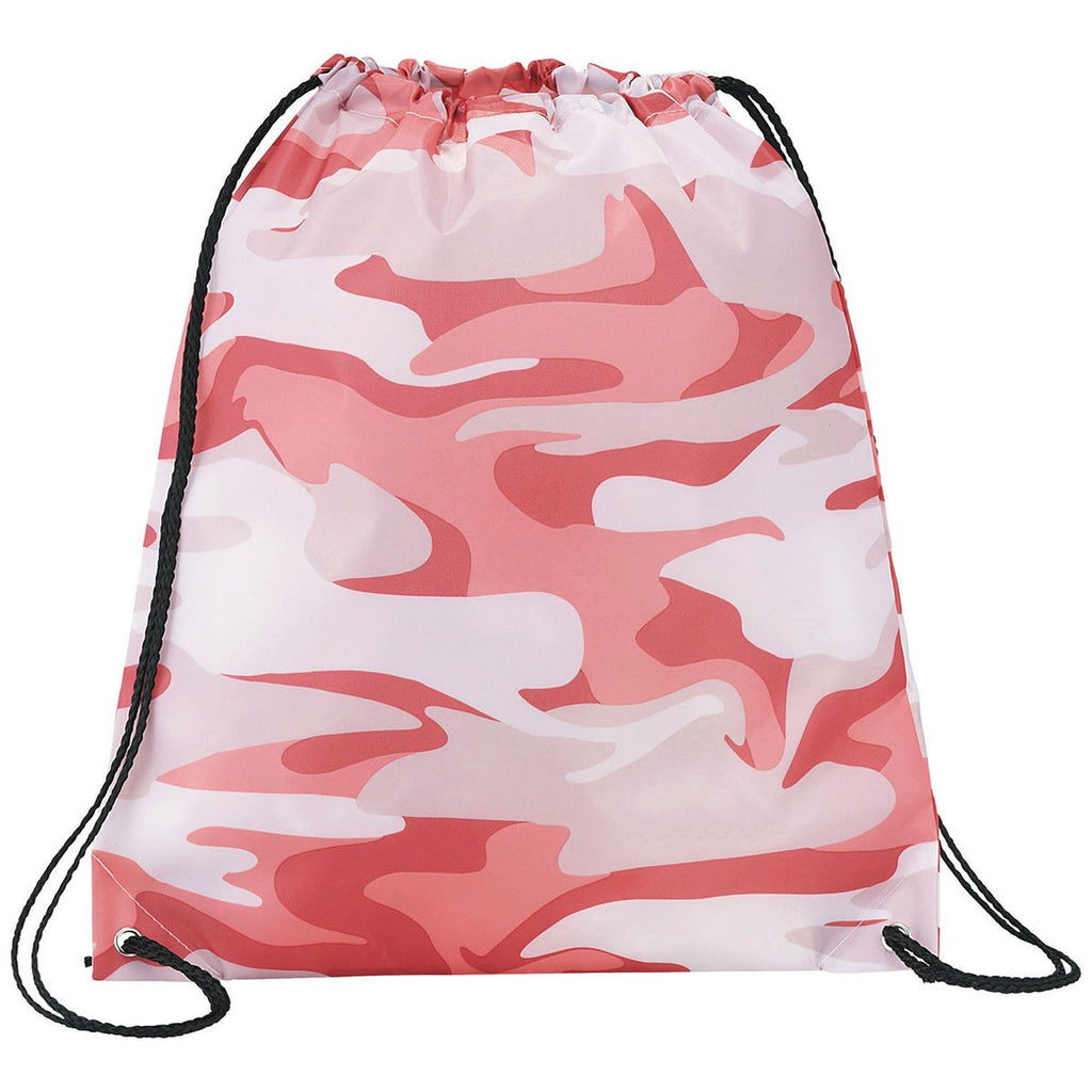 Bullet Pink Camouflage Camo Oriole Drawstring Bag
