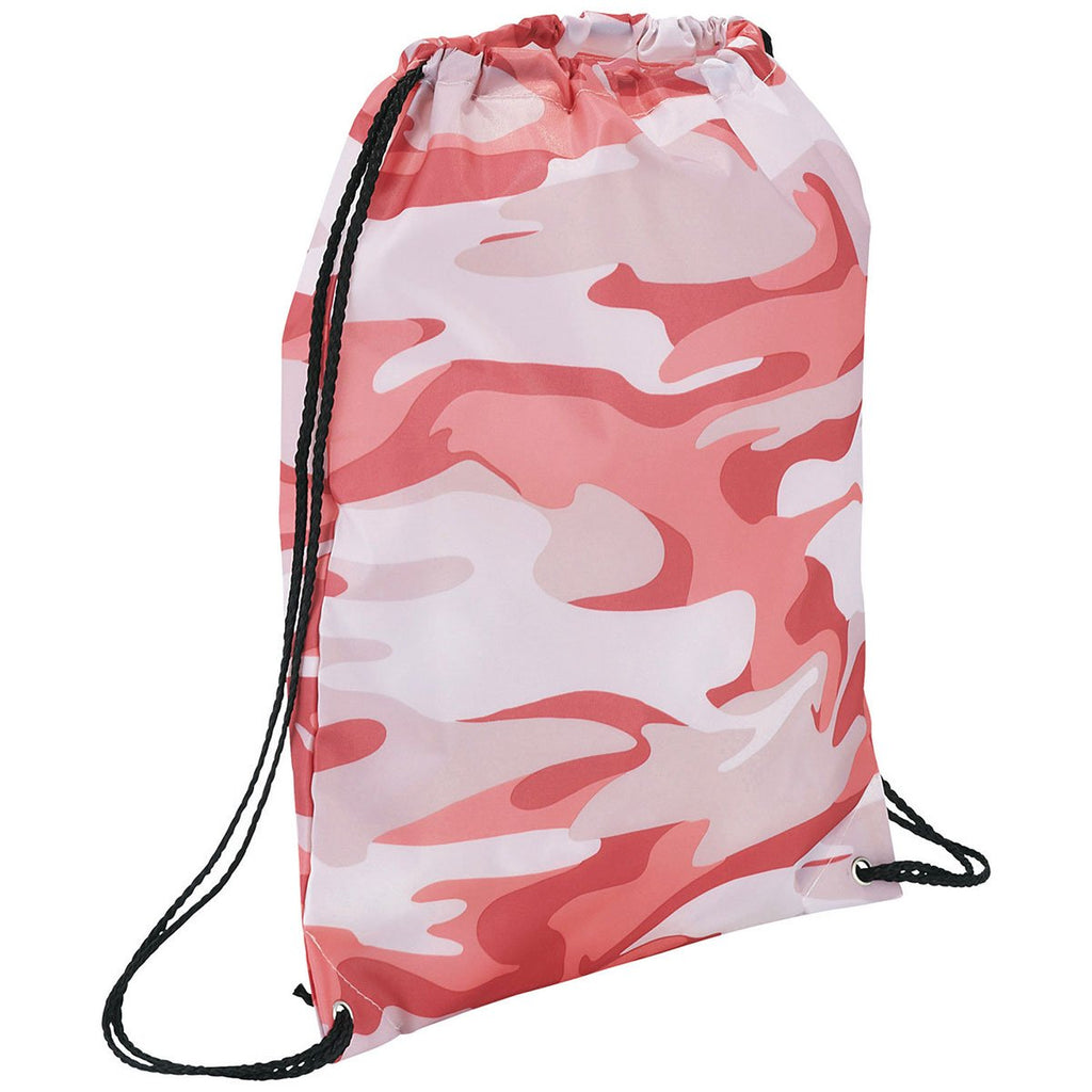 Bullet Pink Camouflage Camo Oriole Drawstring Bag