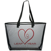 Bullet Black Mesh Shopper Tote