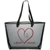 Bullet Black Mesh Shopper Tote