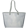 Bullet Silver Mesh Shopper Tote