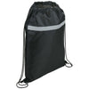 Bullet Black Reflecta Pocket Drawstring Bag