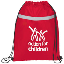 Bullet Red Reflecta Pocket Drawstring Bag