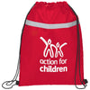 Bullet Red Reflecta Pocket Drawstring Bag
