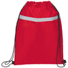 Bullet Red Reflecta Pocket Drawstring Bag