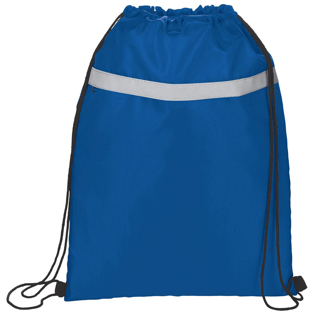 Bullet Royal Blue Reflecta Pocket Drawstring Bag