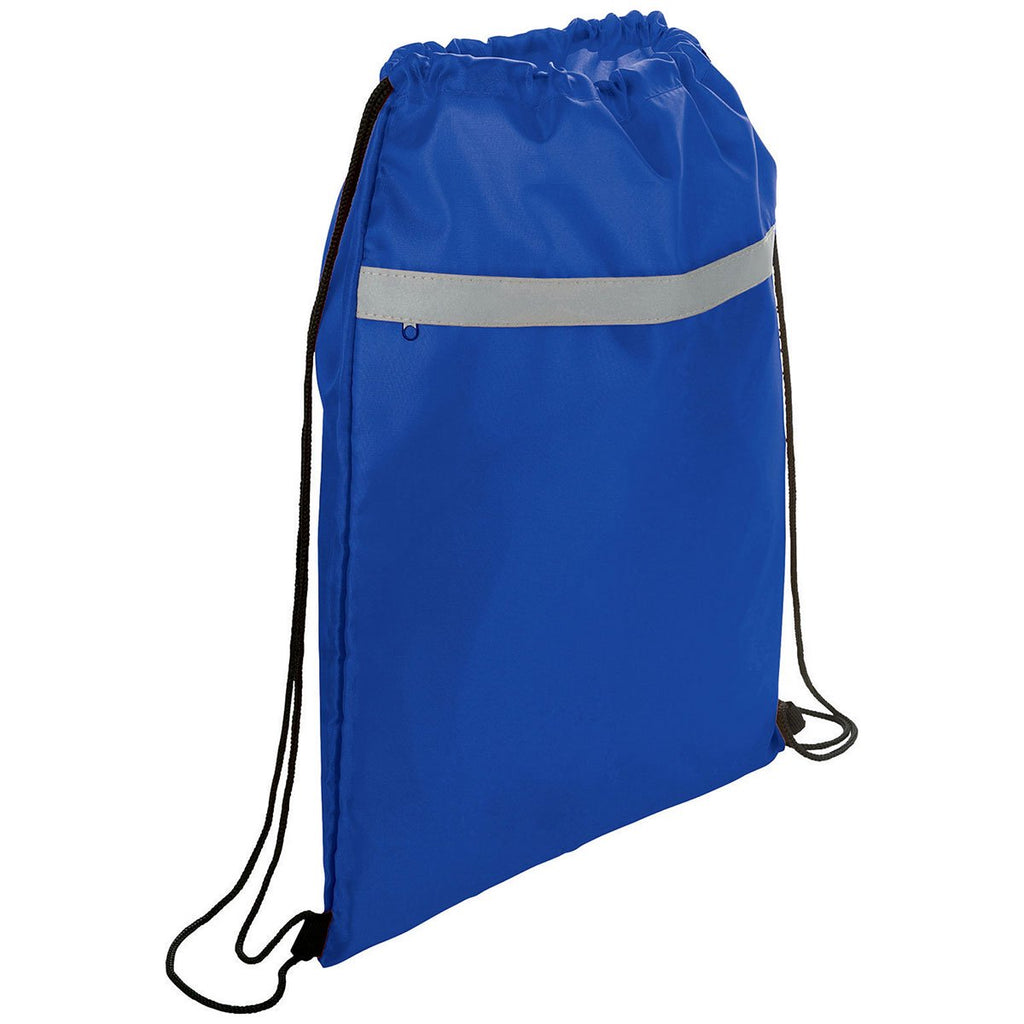 Bullet Royal Blue Reflecta Pocket Drawstring Bag