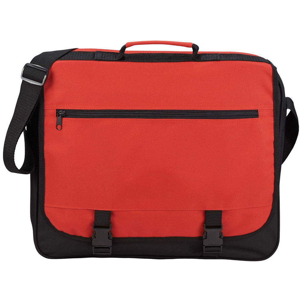 Bullet Red Anchorage Double Clip Messenger Bag
