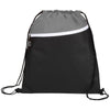 Bullet Grey Slant Front Pocket Drawstring Bag