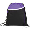 Bullet Purple Slant Front Pocket Drawstring Bag