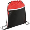 Bullet Red Slant Front Pocket Drawstring Bag