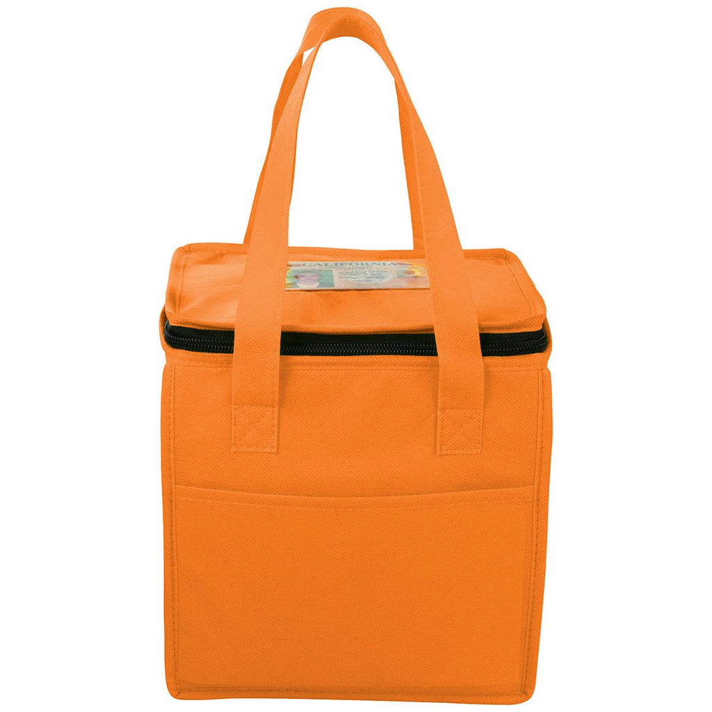 Bullet Orange Cube 9-Can Non-Woven Lunch Cooler