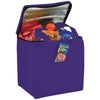 Bullet Purple Cube 9-Can Non-Woven Lunch Cooler