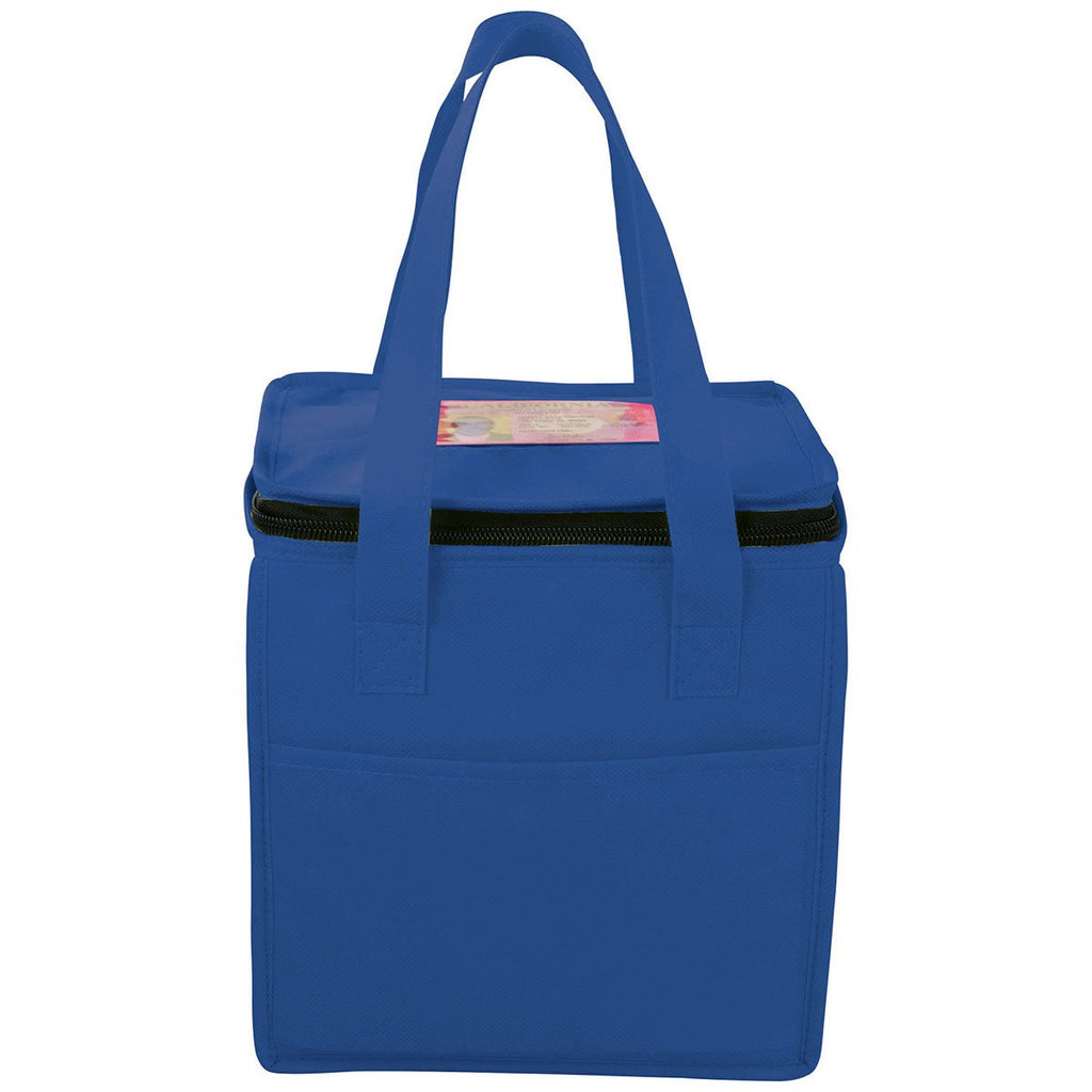 Bullet Royal Blue Cube 9-Can Non-Woven Lunch Cooler